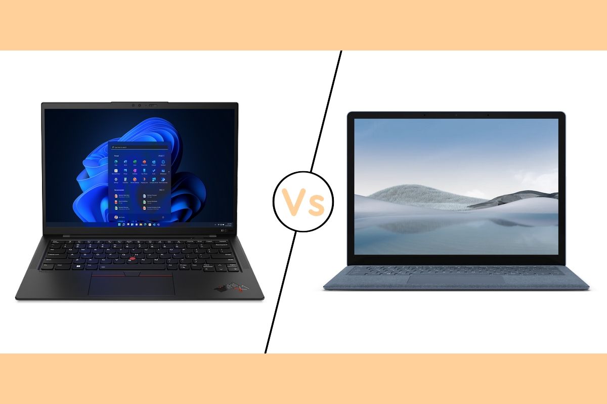 Lenovo ThinkPad X1 Carbon Gen 10 vs Surface Laptop 4