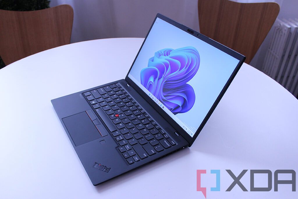 Angled view of Lenovo ThinkPad X1 Nano