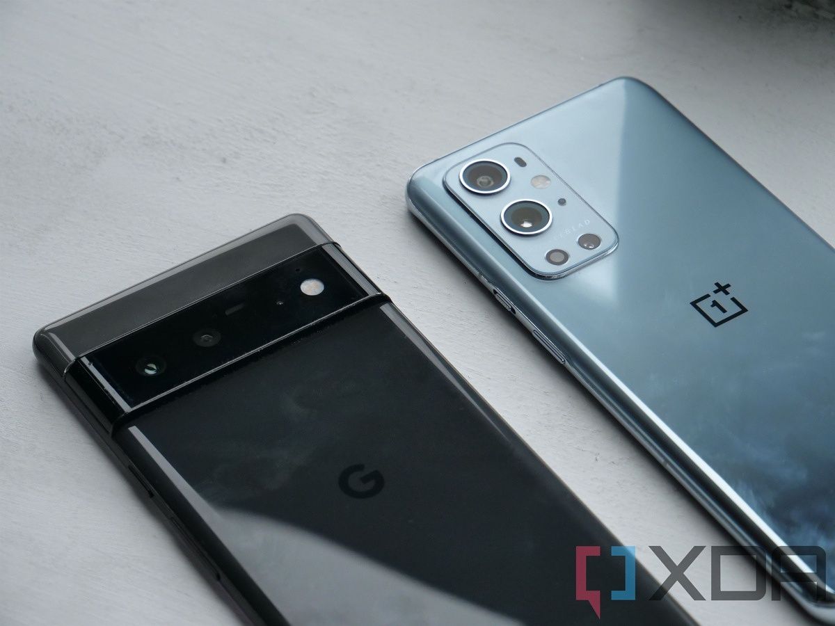 Google Pixel 6 Pro and the OnePlus 9 Pro