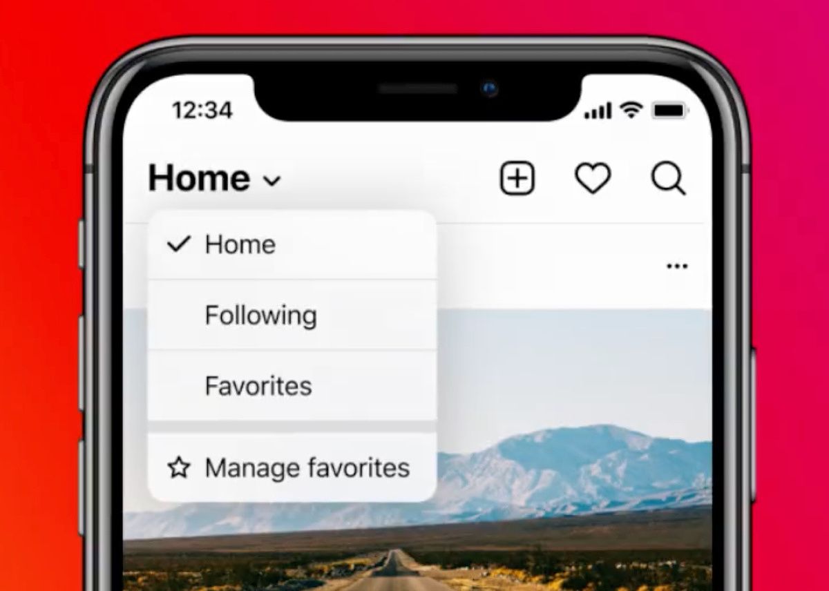 instagram new feed sorting options