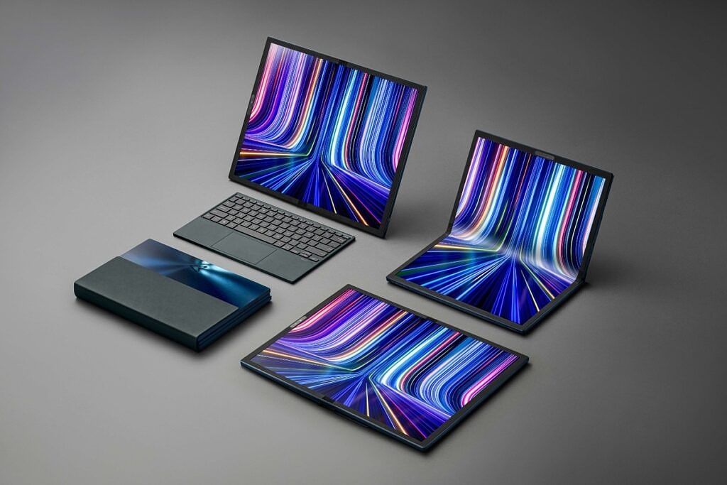 Zenbook 17 Fold OLED en diferentes modos