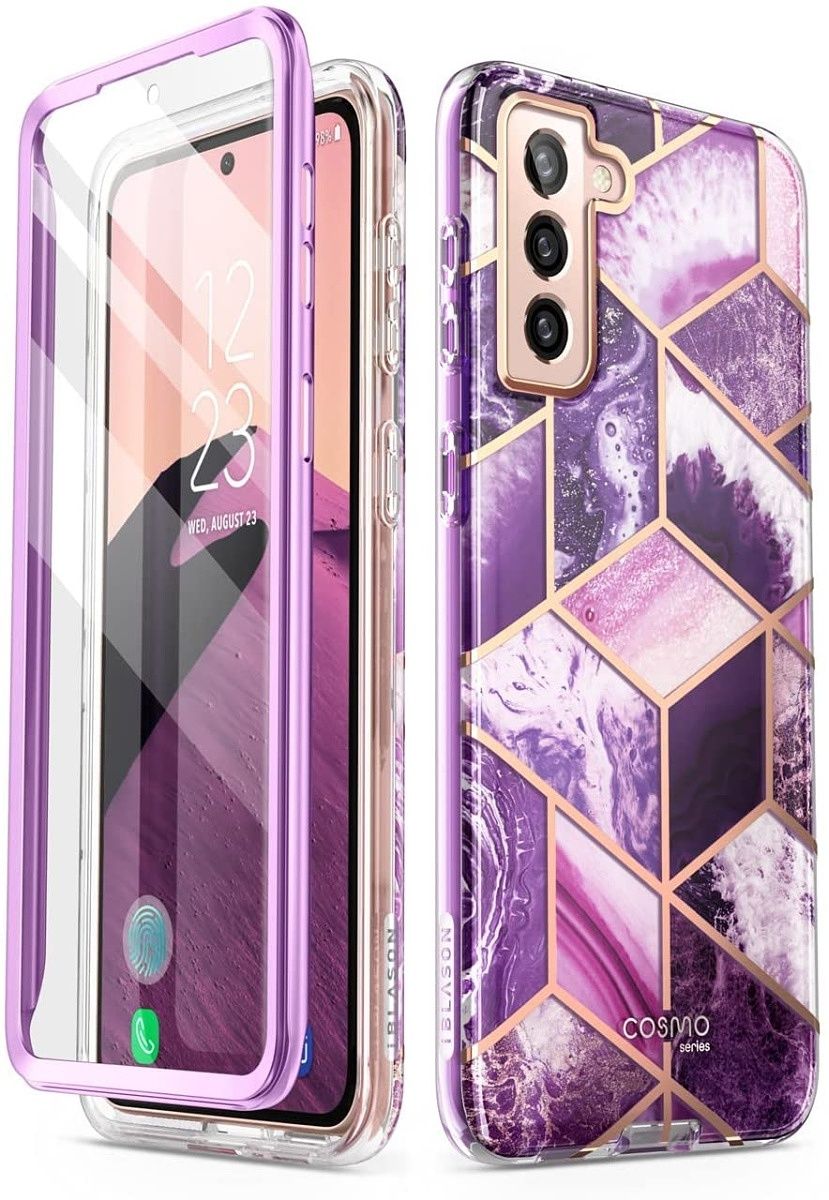 This enchanting case comes with a built-in screen protector -- stylish 360º protection!