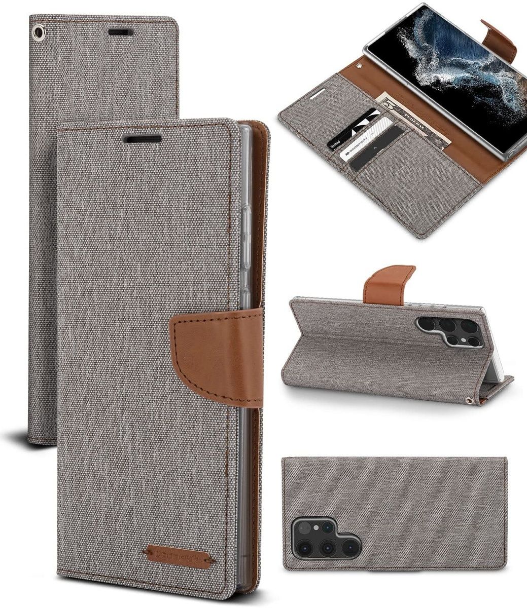 This professional wallet case comes with card slots and offers 360º protection, in addition to a kickstand for landscape viewing.