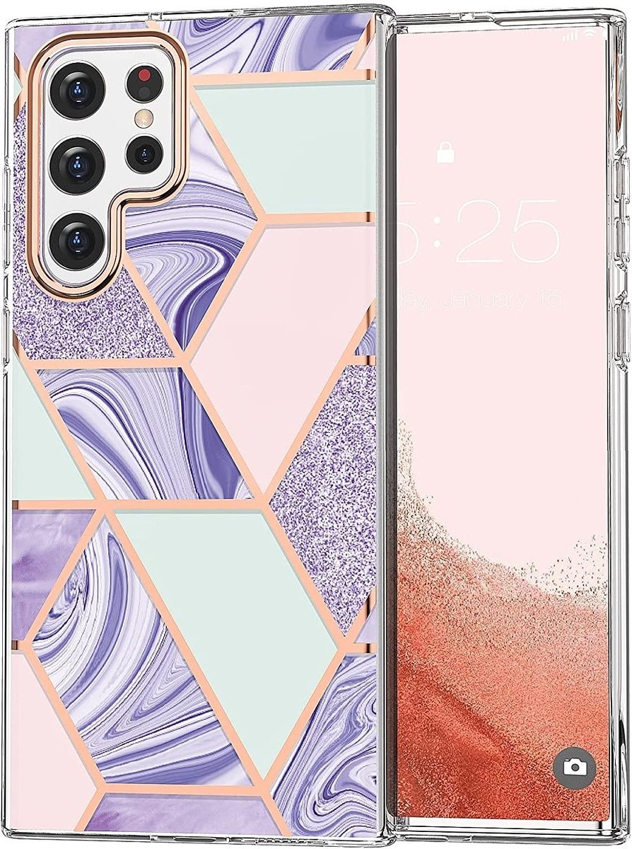 Available in four different patterns, this marble case offers protection while maintaining its thinness.