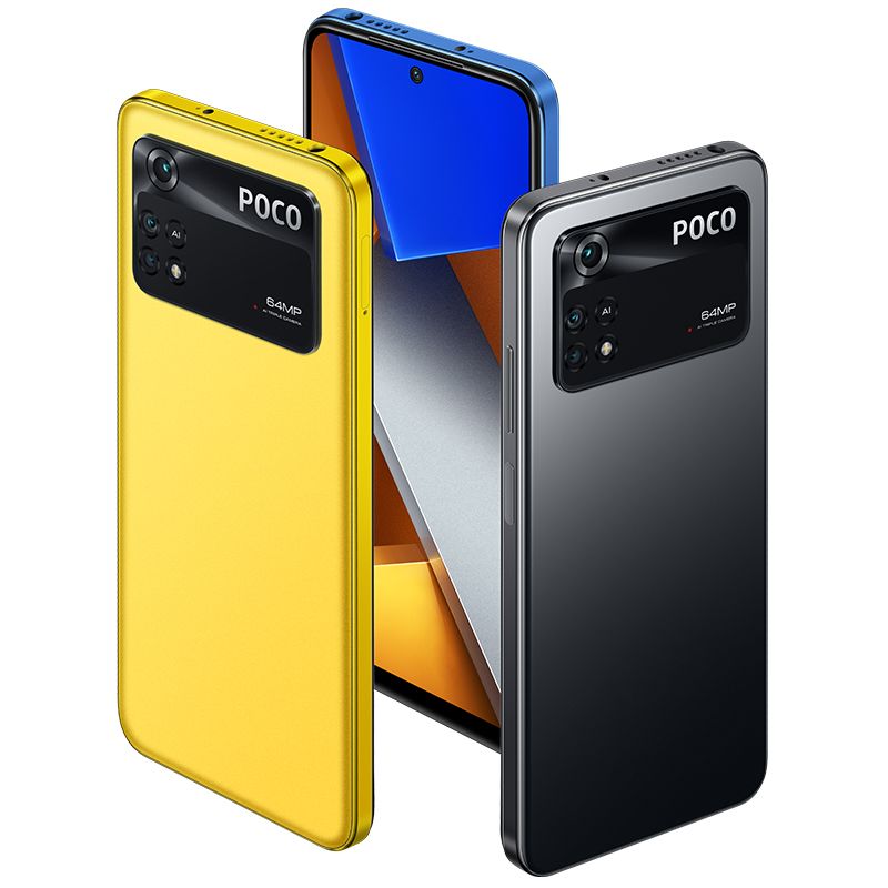 Xiaomi Poco M4 Pro - 6.43 - 128GB ROM - 6GB RAM - Dual Sim - 4G LTE - 64MP  - 5000mAh - Fingerprint - Yellow