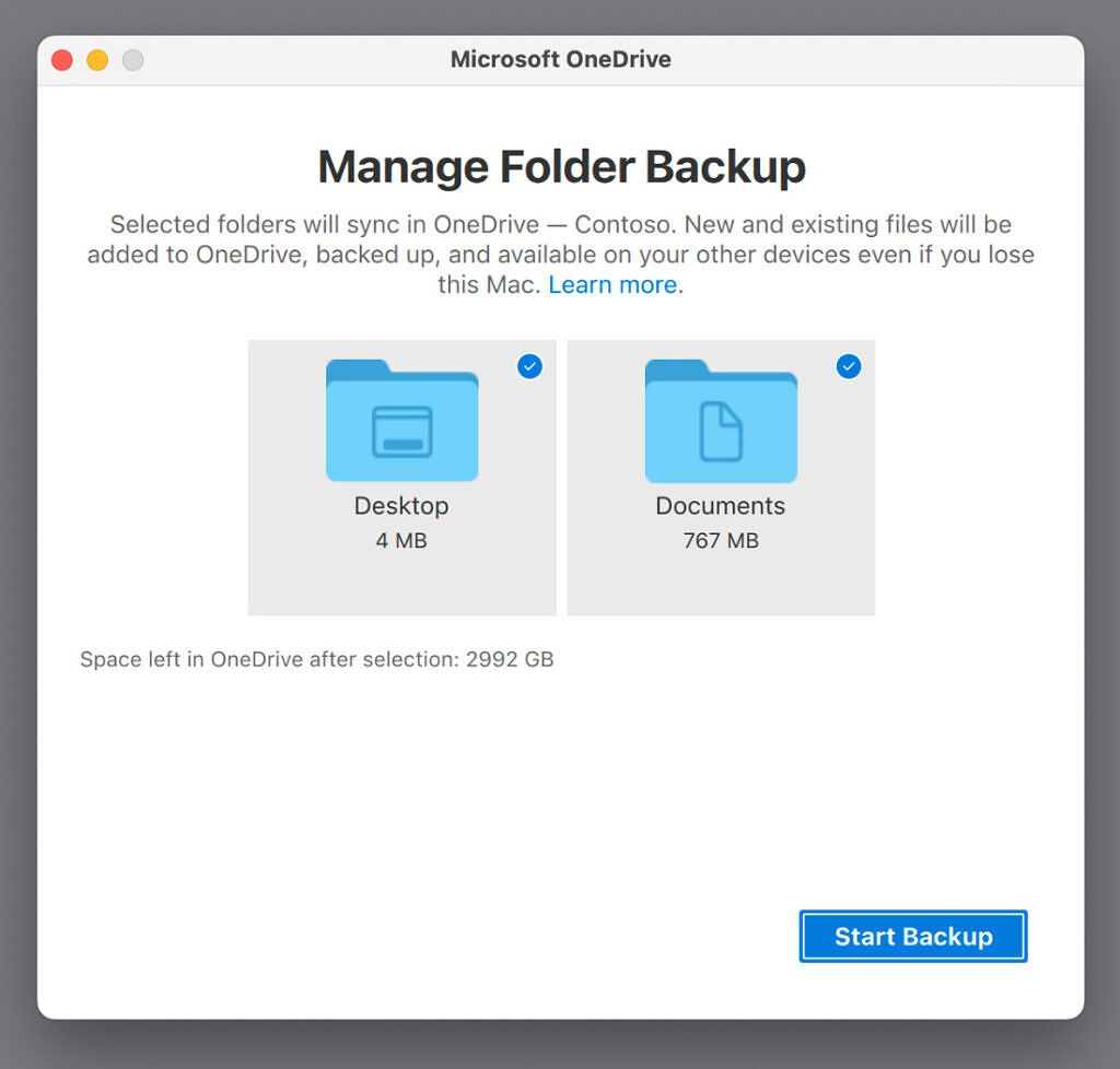 Folder Backup (Known Folder Move) support for macOS
