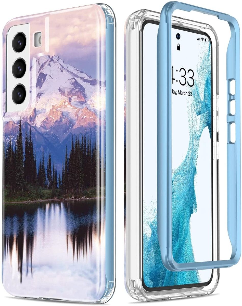 This rugged case has a mesmerizing print on it of a mountain and a lake. It'll almost surely make you want to hike, while protecting your phone.