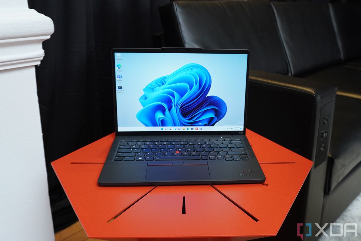 Front view of Lenovo ThinkPad laptop
