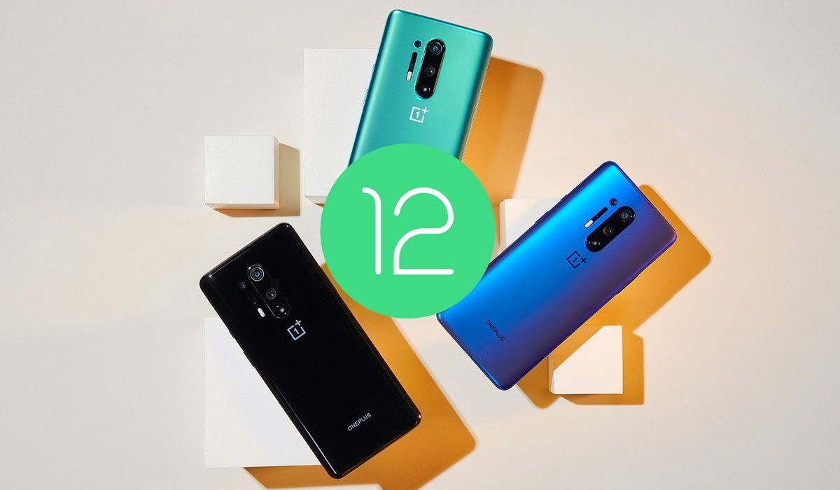 OnePlus 8 Pro trio with Android 12 logo featured