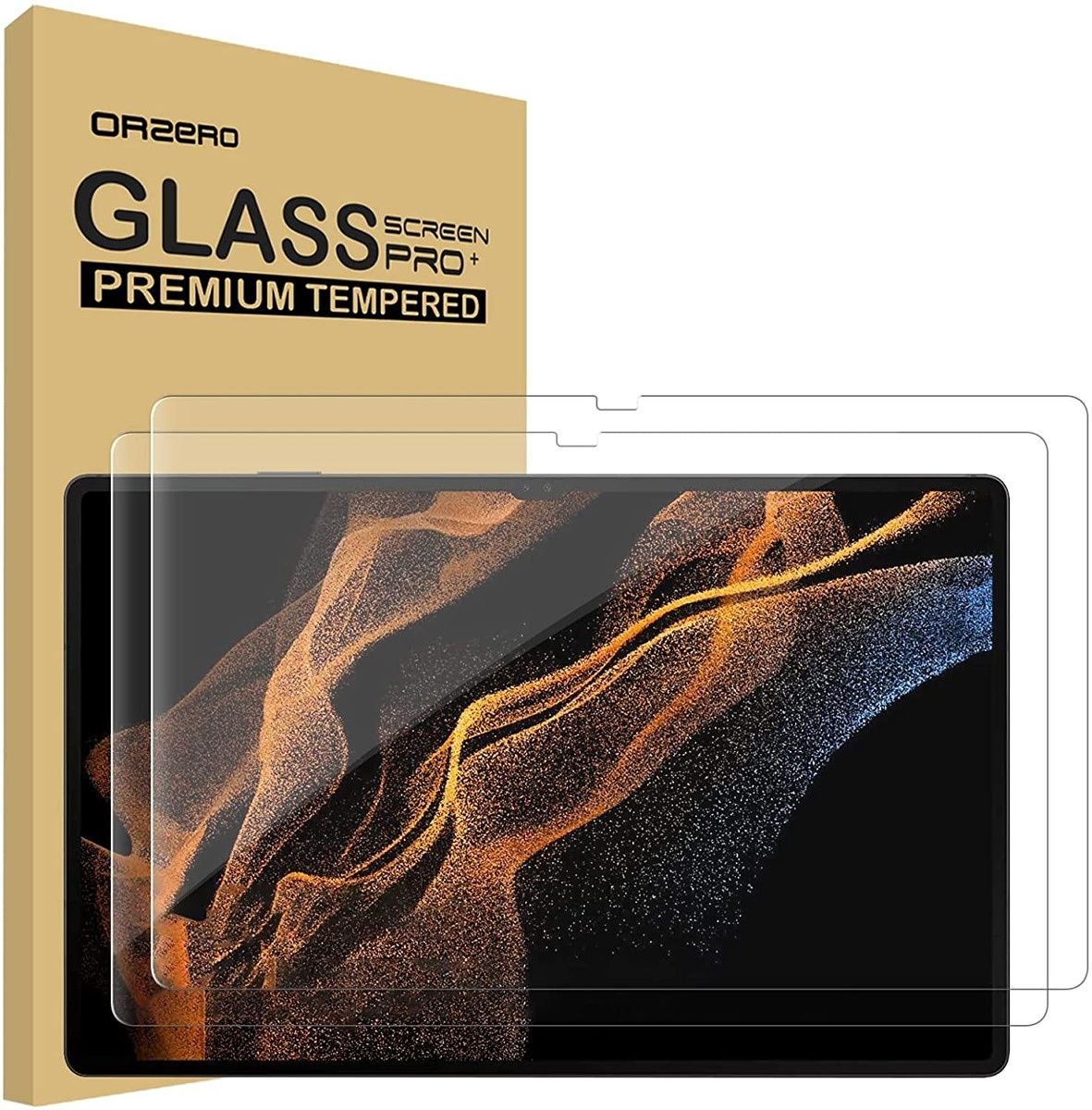 This package from Orzero includes two tempered glass screen protectors. The company has a lifetime replacement policy, which hints at its confidence in its products' qualities. Thanks to its 9H hardness, your tablet will be protected from scratches caused by sharp objects.