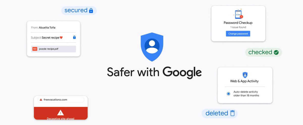 google safety banner