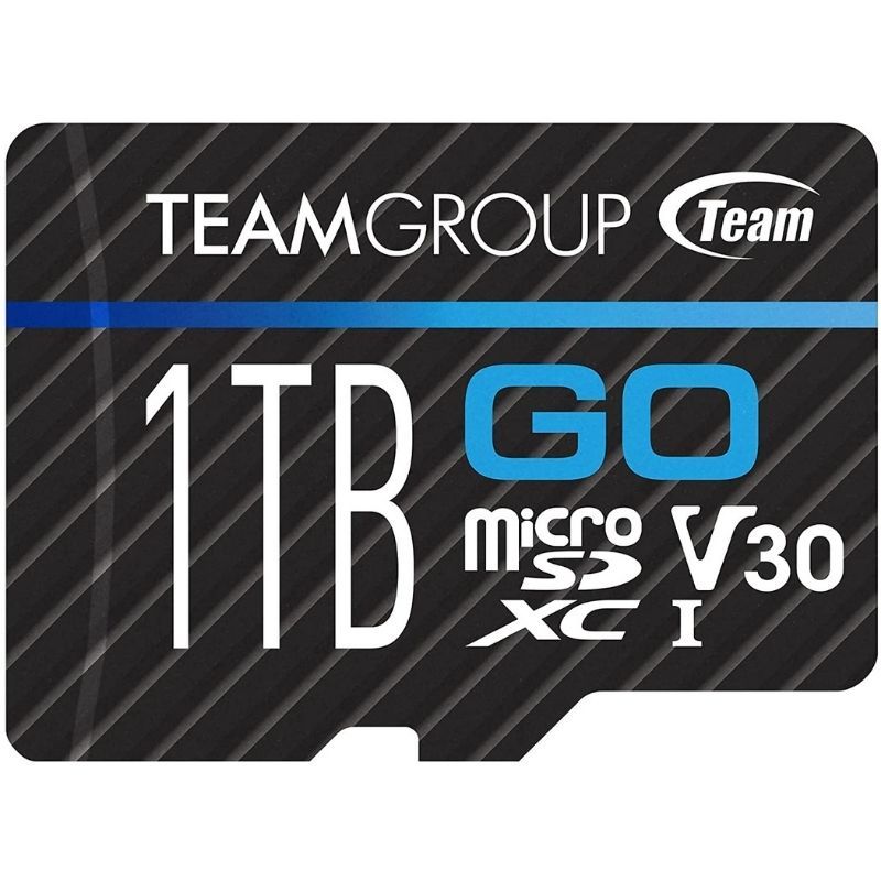 The TeamGroup Go card is yet another option to consider if you're looking to buy a 1TB microSD card. This particular microSD card offers protection against water, dust, X-ray, and cold weather conditions, which makes it perfect if you happen to have other devices like action cameras or drones.