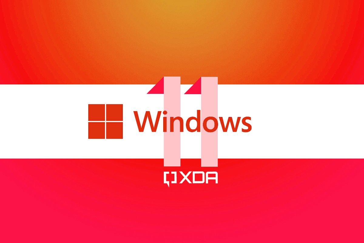 Windows 11 featured image in red