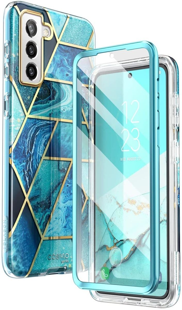 This sparkly case comes in three different patterns and includes a screen protector.