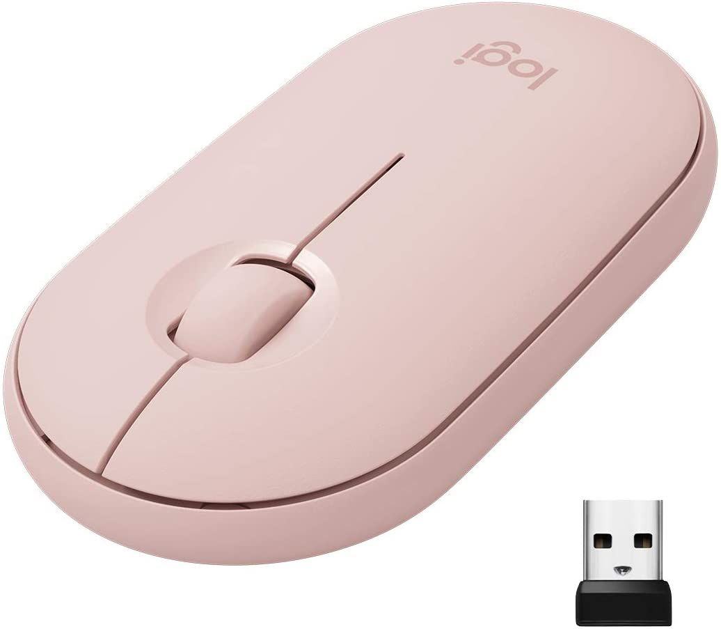 This slim wireless mouse is powered by a single AA battery that should last for over a year with average use. It's available in six colors to choose from.