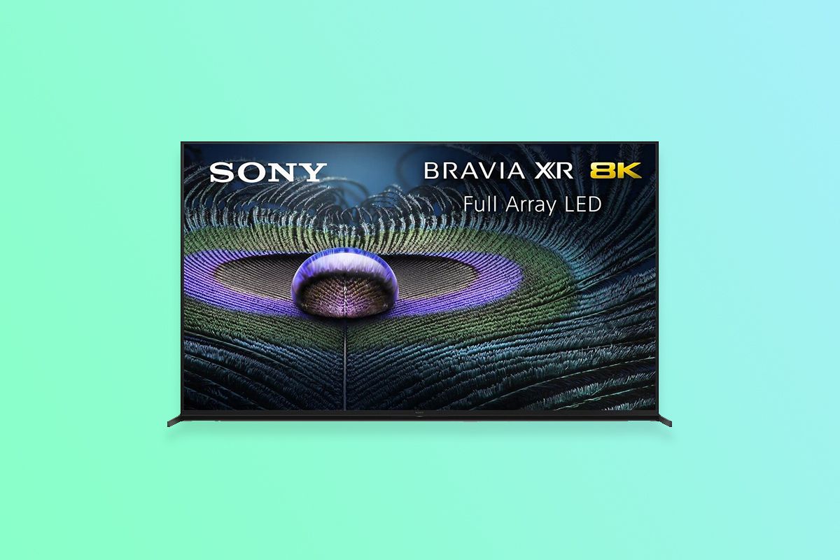 2021 Sony Bravia XR TV on gradient background