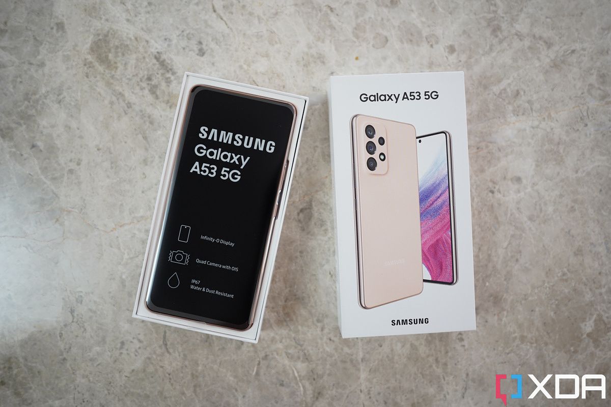 Galaxy A53 unboxed