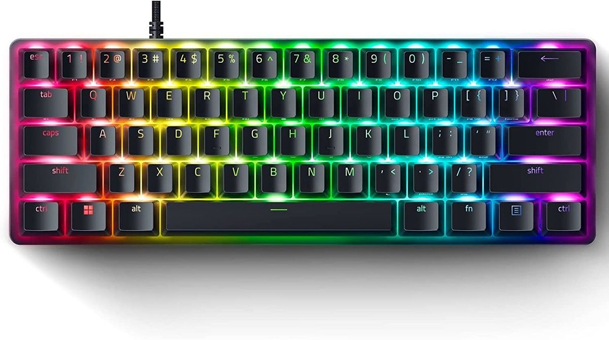 The Razer Huntsman Mini Analog is a compact 60% keyboard with analog switches for more precise control.