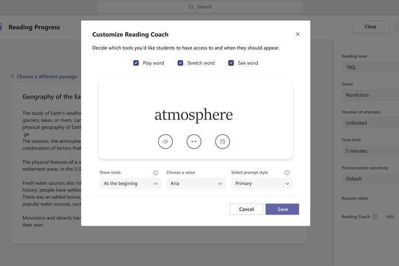 Microsoft présente une nouvelle fonctionnalité Reading Coach pour ...