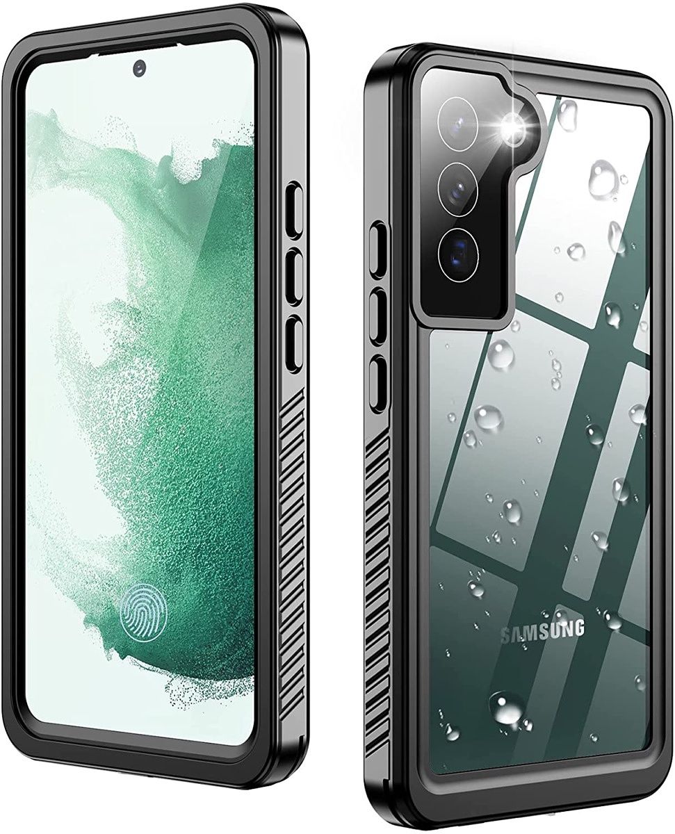 This case is IP68 certified for dust and water protection, has shock-absorption corners, and is compatible with wireless charging. Not to mention it comes with a built-in screen guard. 