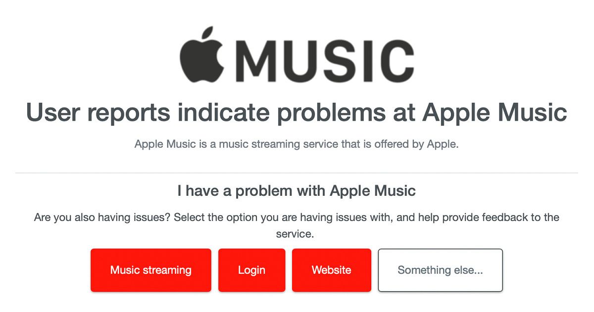Apple Music down