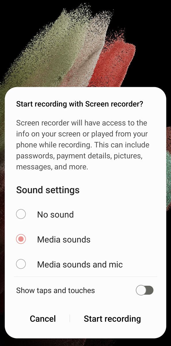 How to take a screenshot on the Samsung Galaxy S22 series