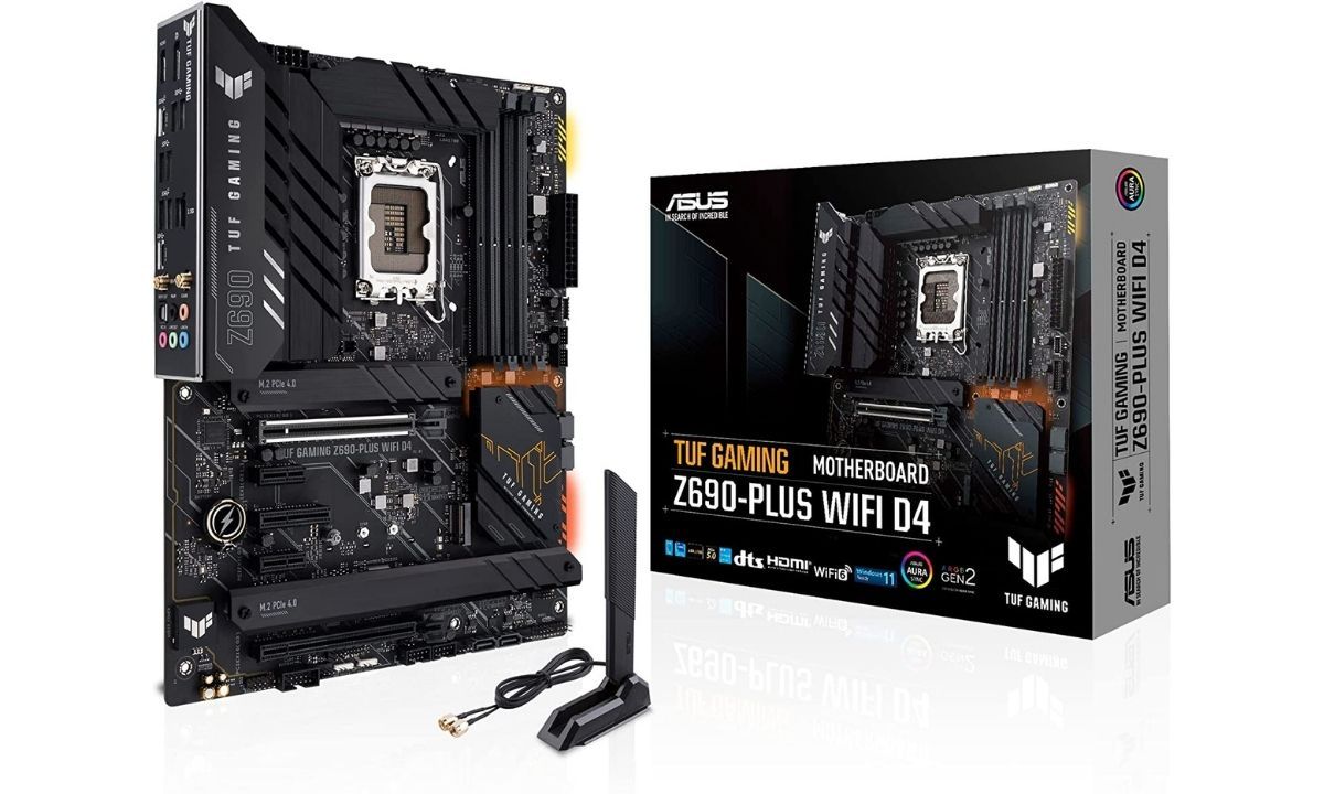 The ASUS TUF Gaming Z690-Plus WiFi D4 is one of the best Z690 motherboards out there with support for DDR4 memory modules and PCIe 5.0.