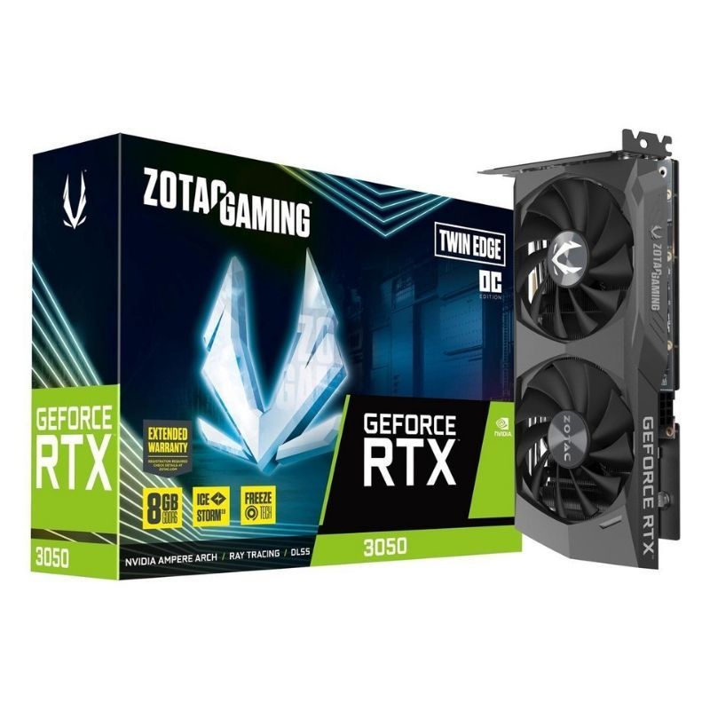 The Zotac GeForce RTX 3050 Twin Edge OC Edition is one of the GPUs that are actually available to buy right now. It delivers impressive 1080p gaming performance across a variety of different AAA titles.