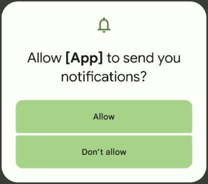 Android 13 Developer Preview 2 notifications permission