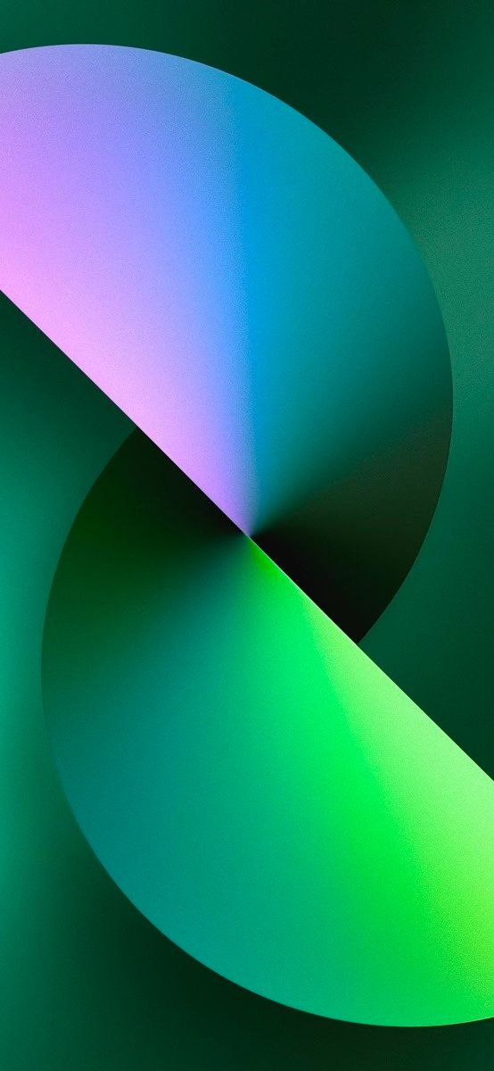 Here are the new iPhone 13 series green wallpapers
