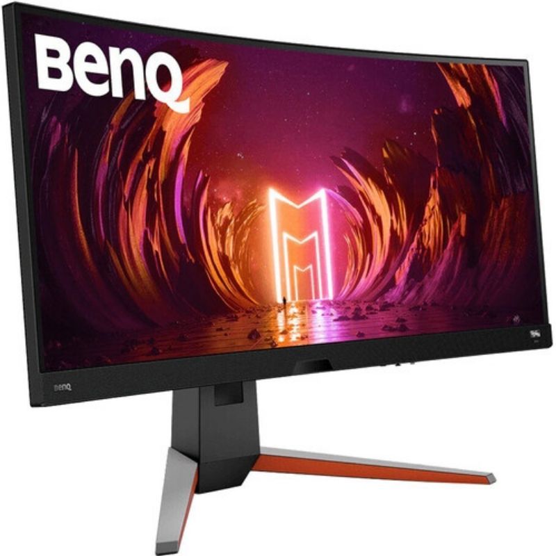The BenQ Mobiuz EX3415R is a gaming monitor that sports a 34-inch curved ultrawide panel with a max refresh rate of 144Hz and a 2ms response time.