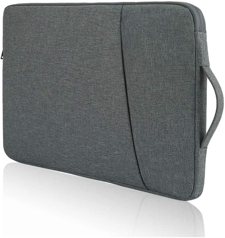 This Bevegekos sleeve may not stand out in any particular way, but it is a cheap and effective way to protect your laptop. It has an extra pocket for accessories, and a carrying handle that lets you carry it in a vertical orientation.