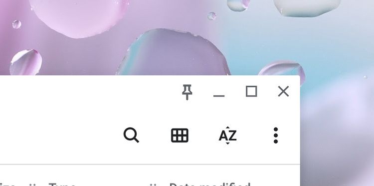Chrome OS window pinning feature