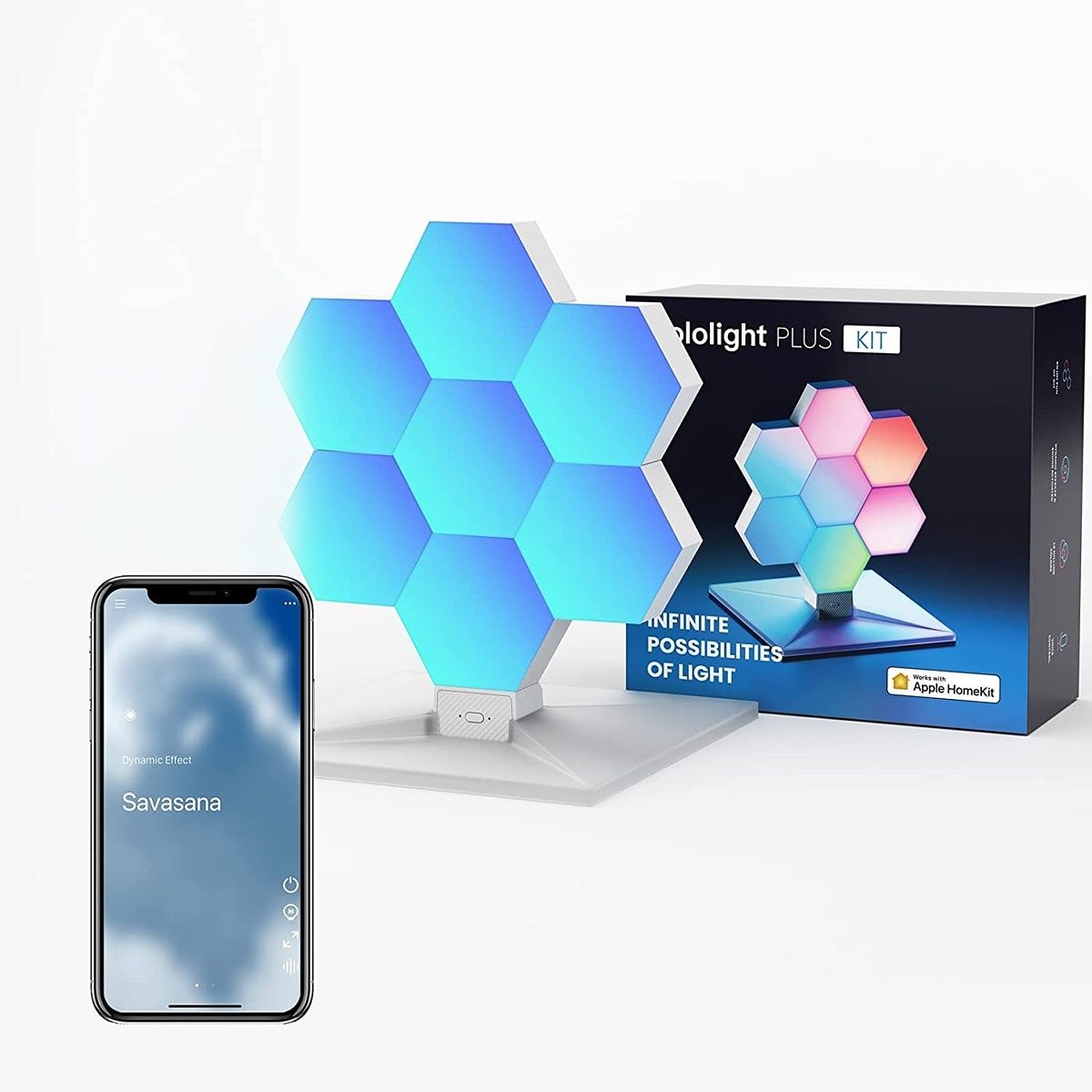 The Cololight Hexagon Light Plus Kit is accessible to all thanks to its low price tag. You get a satisfying color payoff, fun options in-app, and voice assistant support. Prepare yourself for a complex installation process and a finicky companion app though.