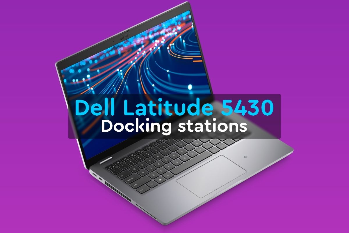 Dell Latitude 5430 laptop with text reading 