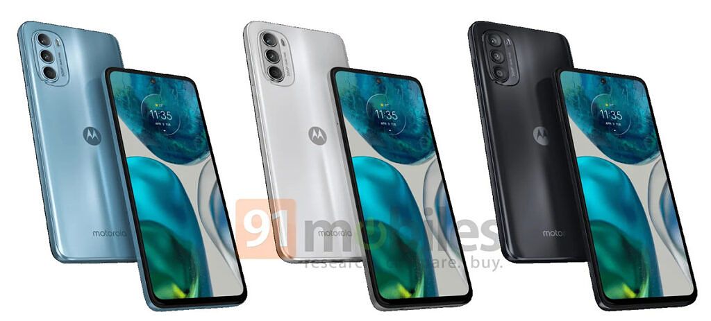 Motorola G52 leaked renders