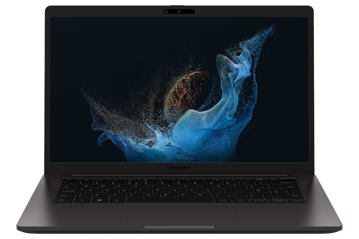 The Samsung Galaxy Book 2 Business is a business laptop powered by Intel's 12th-generation P-series processors with vPro support, 16GB of RAM, and up to 1TB of storage.