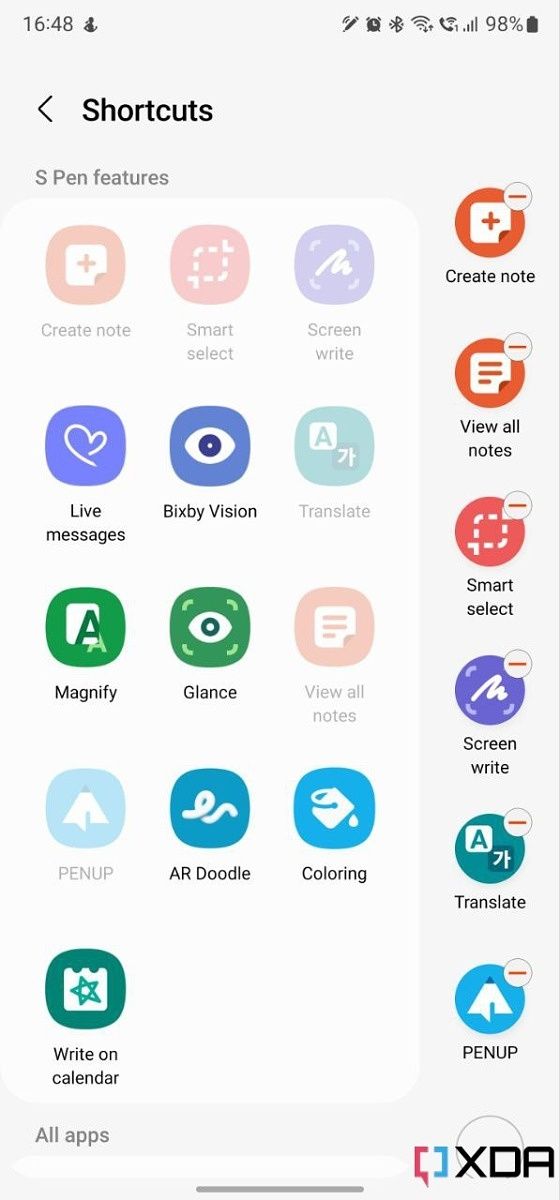 How to quickly take notes on the Galaxy S22 Ultra using the included S Pen