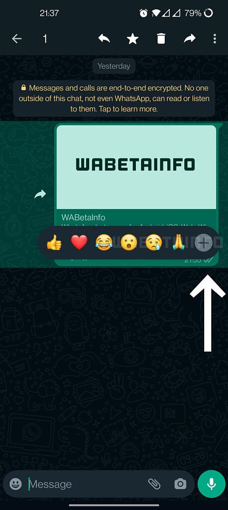 WhatsApp updated Emoji Message Reactions panel WABetaInfo