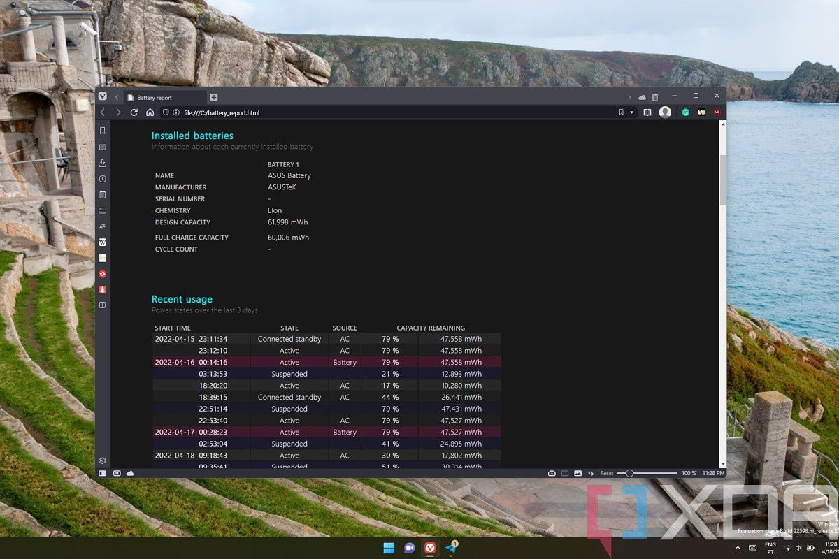 How to create a battery report on Windows 11 to learn more about it