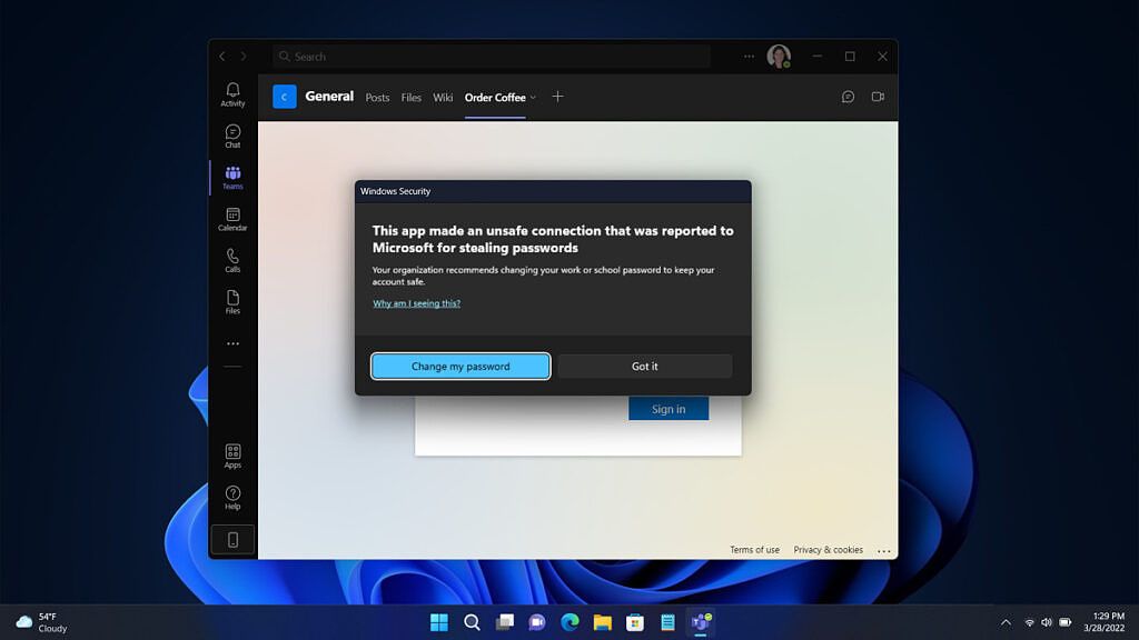 Windows 11 phishing detection