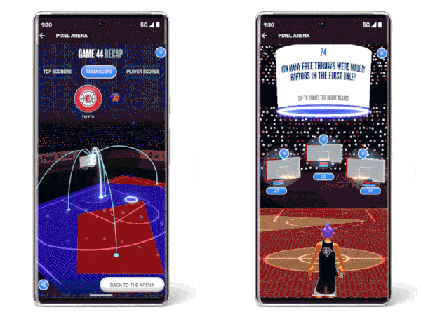 Google Pixel Arena screenshots