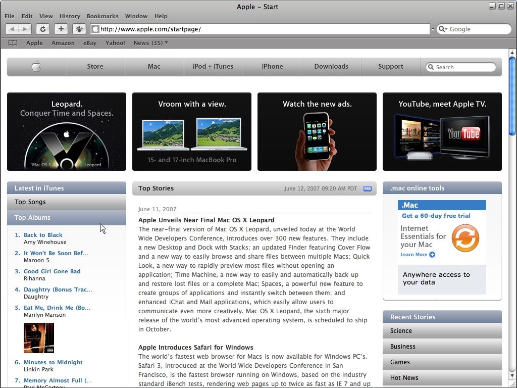 Safari screenshot