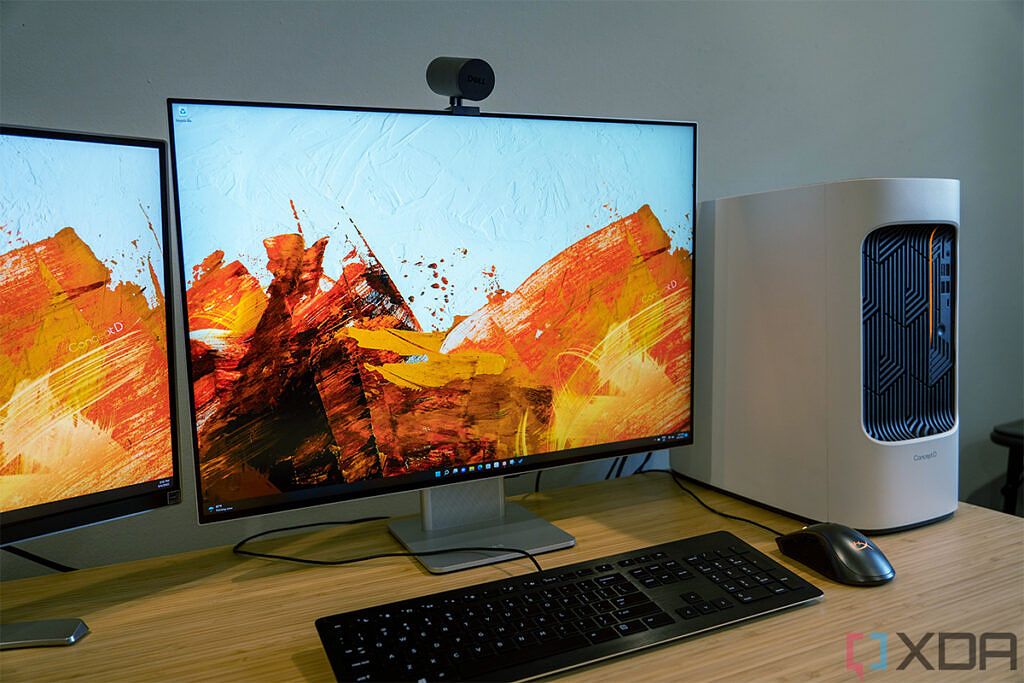 Acer ConceptD 500 and two monitors