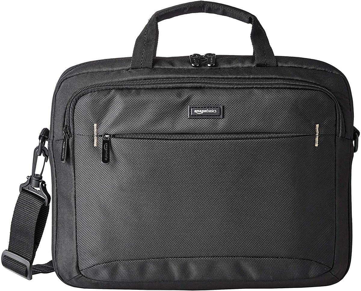 This Amazon Basics bag is a great affordable option if you want a bag with lots of space for extras. In addition to your laptop, you can fit accessories, notebooks, and other smaller devices in it, and it has a few pouches to help keep things organized.