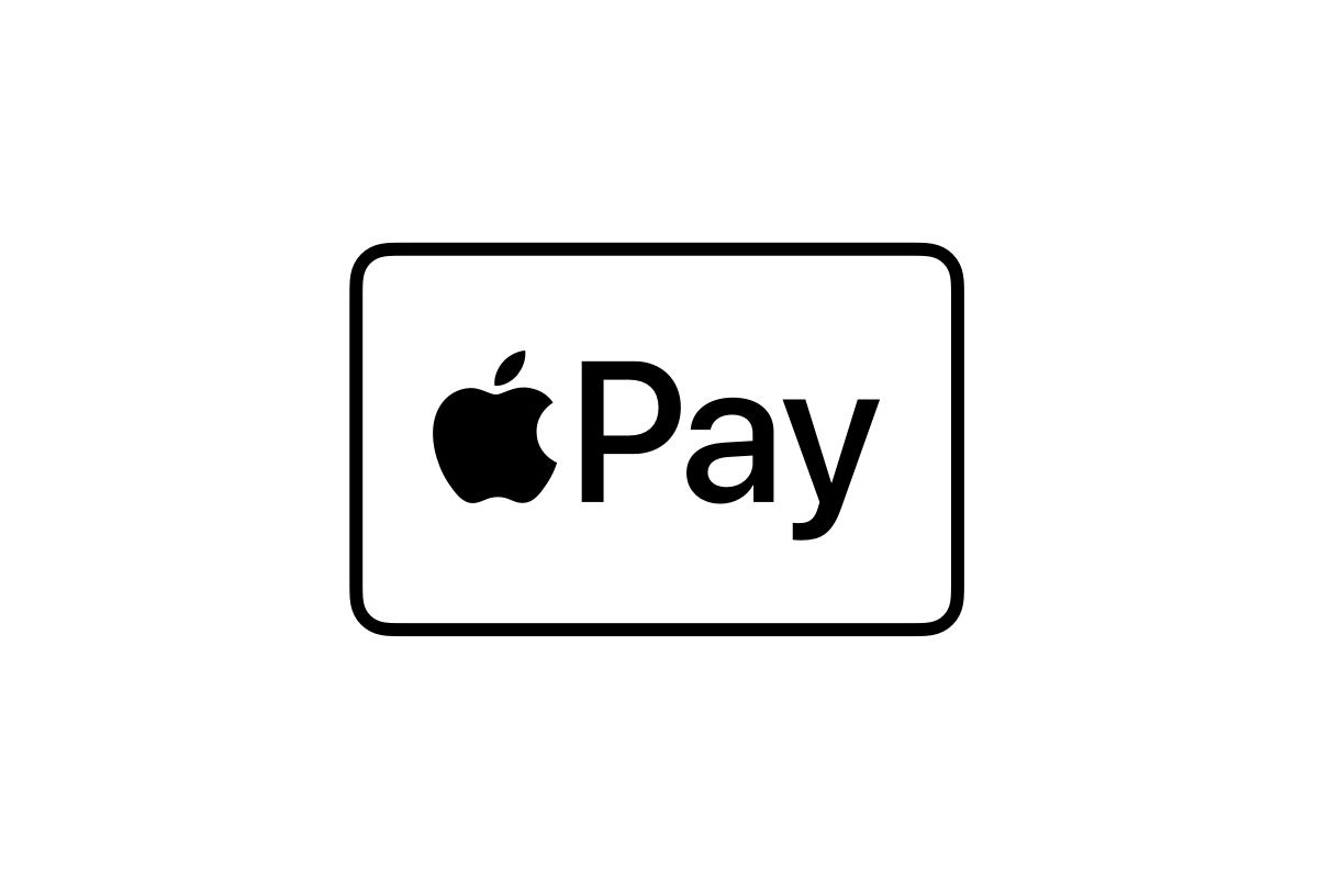 Apple Pay logo on white background