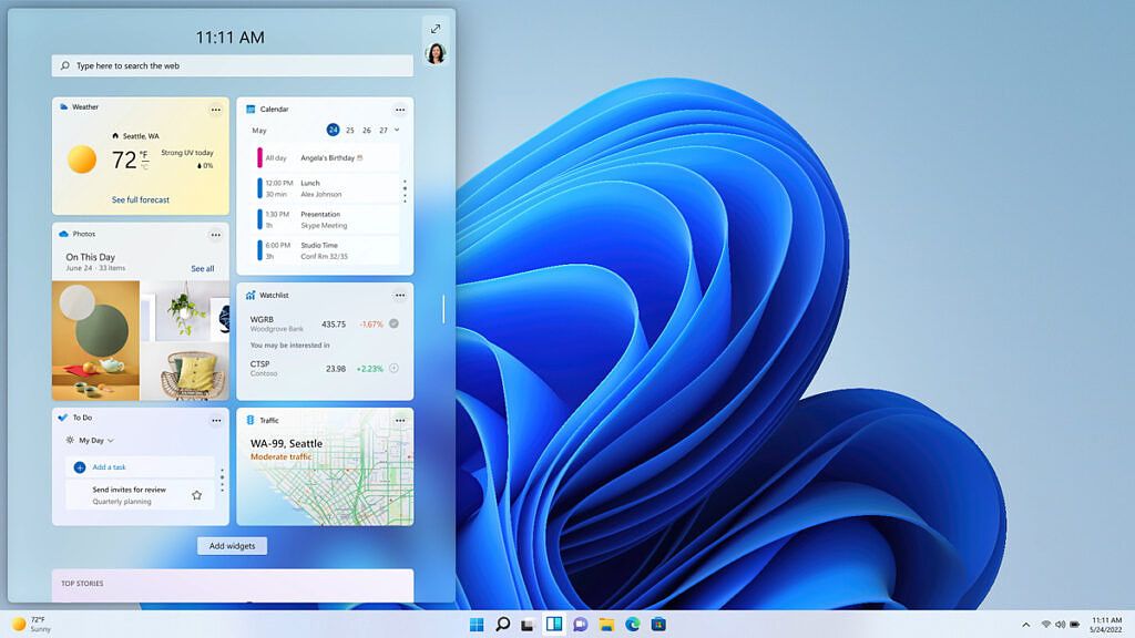 Third-party widgets on Windows 11