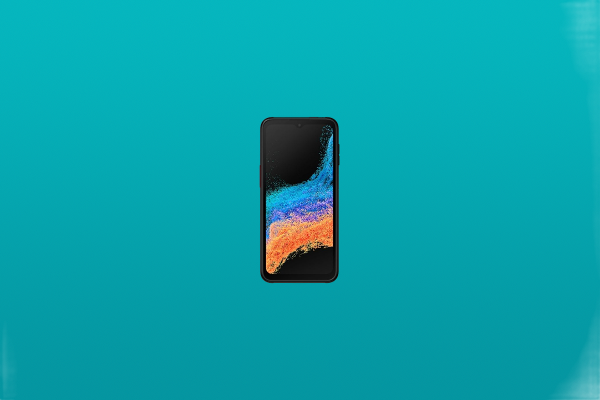 Galaxy XCover 6 Pro on a teal background