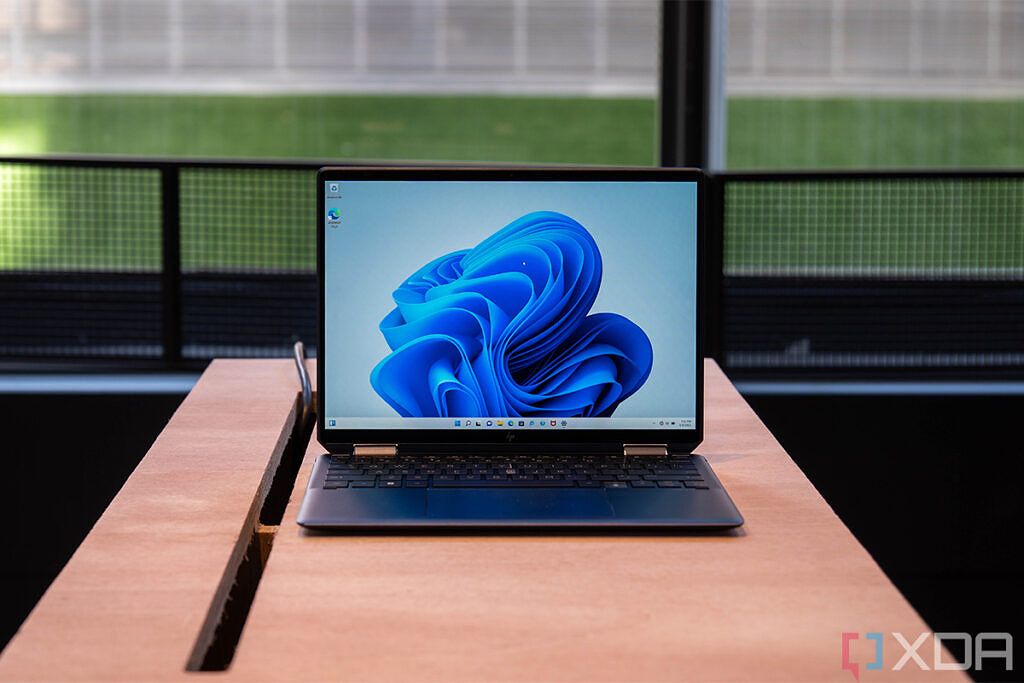 HP Spectre x360 13.5 seen from the front