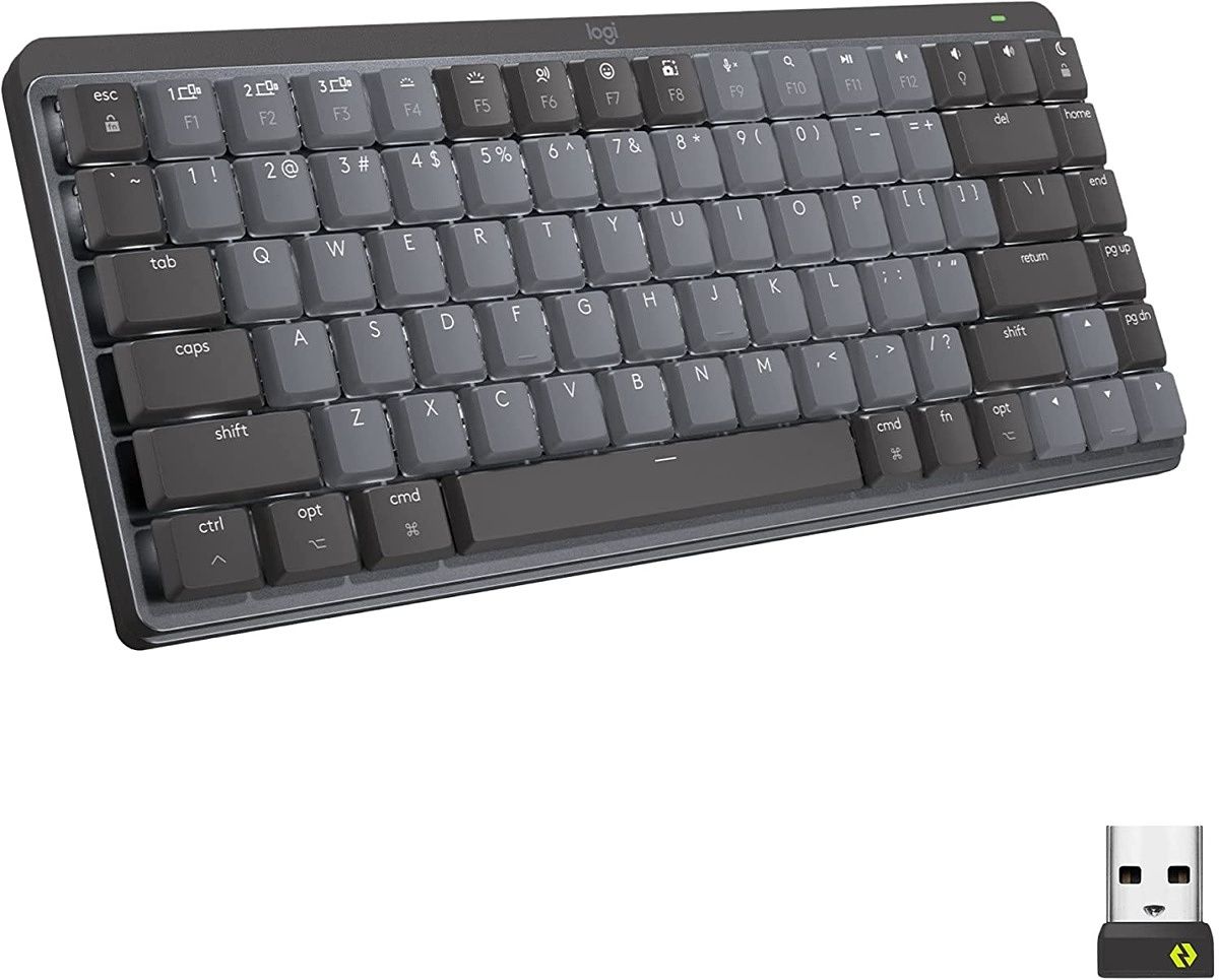 Those who spend a lot of day writing on their computers know how nice mechanical keybaords can be, and this one from Logitech is excellent for getting work done. It has a compact design and low-profile switches, plus it lets you choose between linear, clicky, and tactile options.